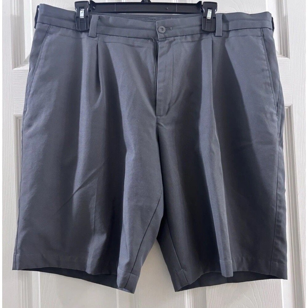 Nike Golf Shorts Mens 38 Gray Dri-Fit Performance Flat Front Athletic